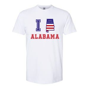 Alabama Usa Patriotic I Love Alabama Gift Softstyle CVC T-Shirt