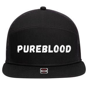 Antivaccinated, Unvaccinated, Pureblood, Unmasked 7 Panel Mesh Trucker Snapback Hat