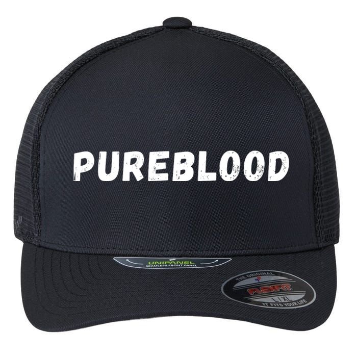 Antivaccinated, Unvaccinated, Pureblood, Unmasked Flexfit Unipanel Trucker Cap