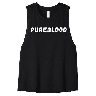 Antivaccinated, Unvaccinated, Pureblood, Unmasked Women's Racerback Cropped Tank