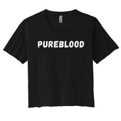 Antivaccinated, Unvaccinated, Pureblood, Unmasked Women's Crop Top Tee