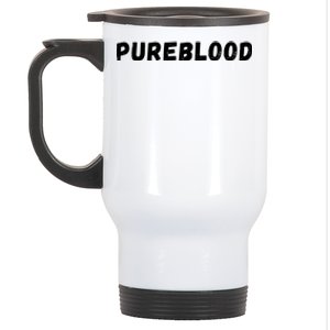 Antivaccinated, Unvaccinated, Pureblood, Unmasked Stainless Steel Travel Mug