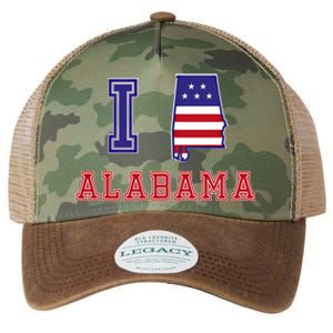 Alabama Usa Patriotic I Love Alabama Funny Gift Legacy Tie Dye Trucker Hat