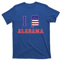 Alabama Usa Patriotic I Love Alabama Funny Gift T-Shirt