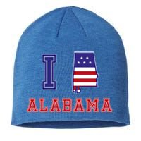 Alabama Usa Patriotic I Love Alabama Funny Gift Sustainable Beanie