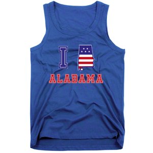 Alabama Usa Patriotic I Love Alabama Funny Gift Tank Top