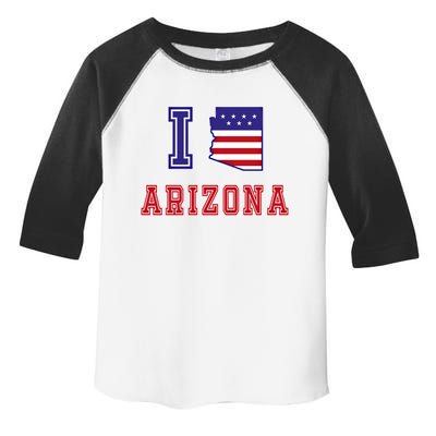 Arizona Usa Patriotic Usa Flag I Love Arizona Gift Toddler Fine Jersey T-Shirt