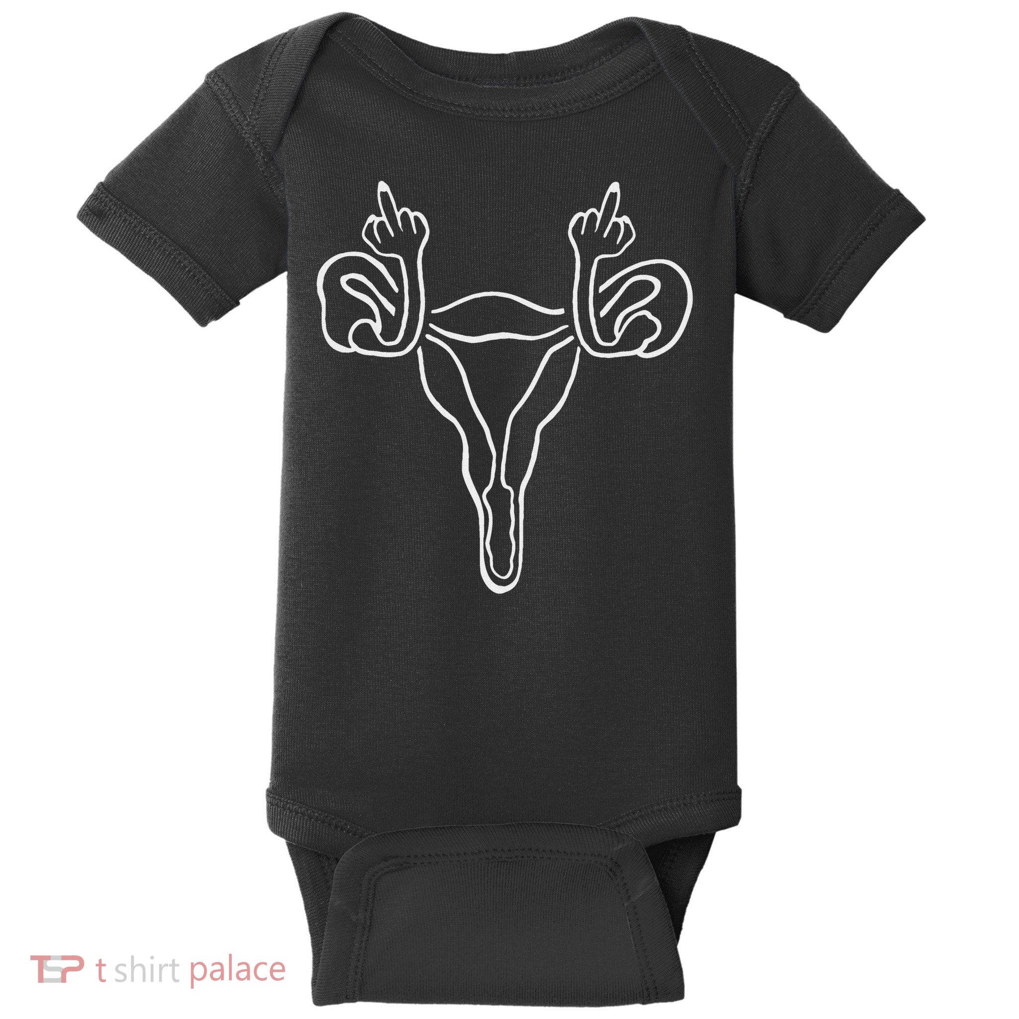 Angry Uterus Pro Choice Feminist Women's Rights  Baby Bodysuit