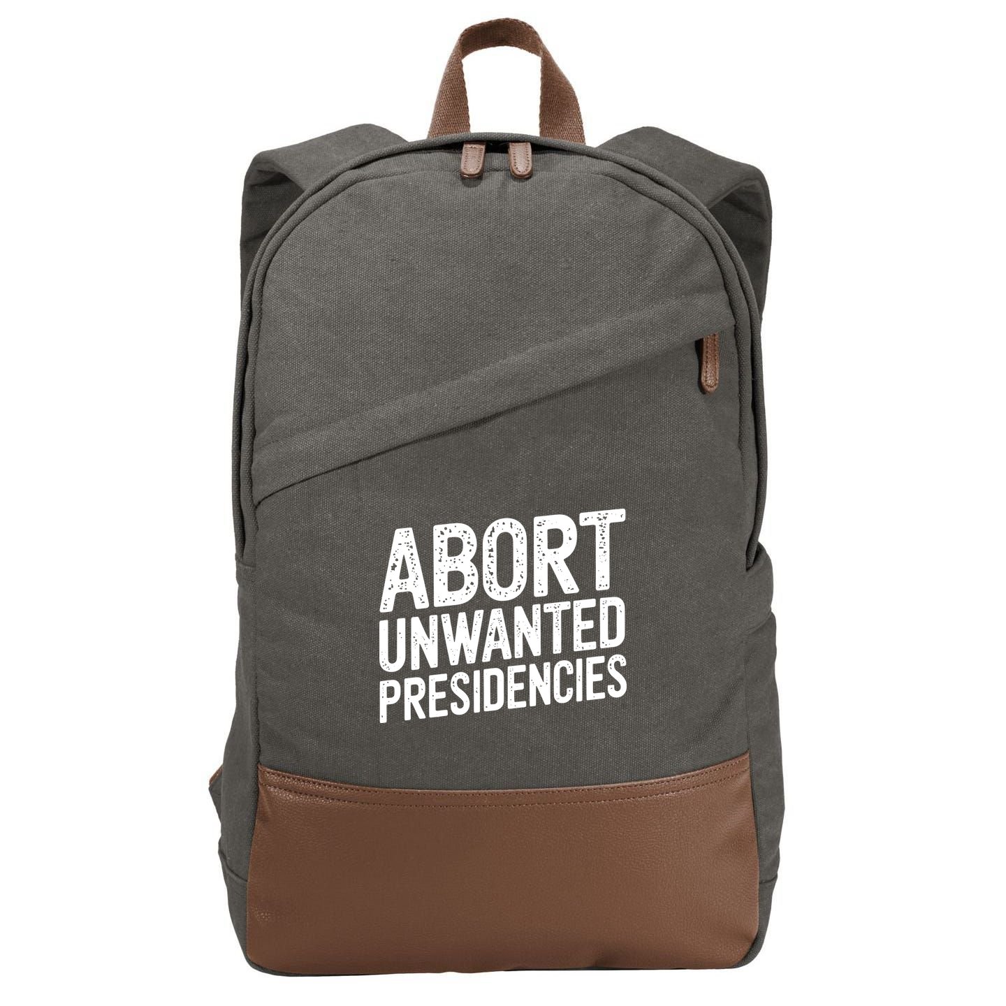 Abort Unwanted Presidencies Cotton Canvas Backpack