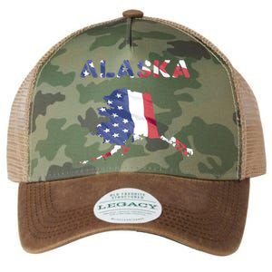 Alaska Usa Proud United States America Patriot Flag Us Gold Gift Legacy Tie Dye Trucker Hat