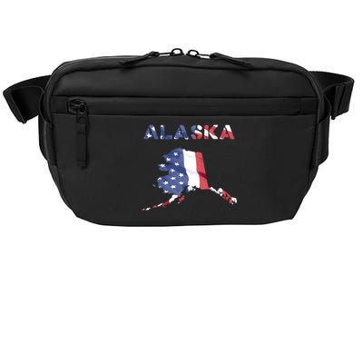 Alaska Usa Proud United States America Patriot Flag Us Gold Gift Crossbody Pack