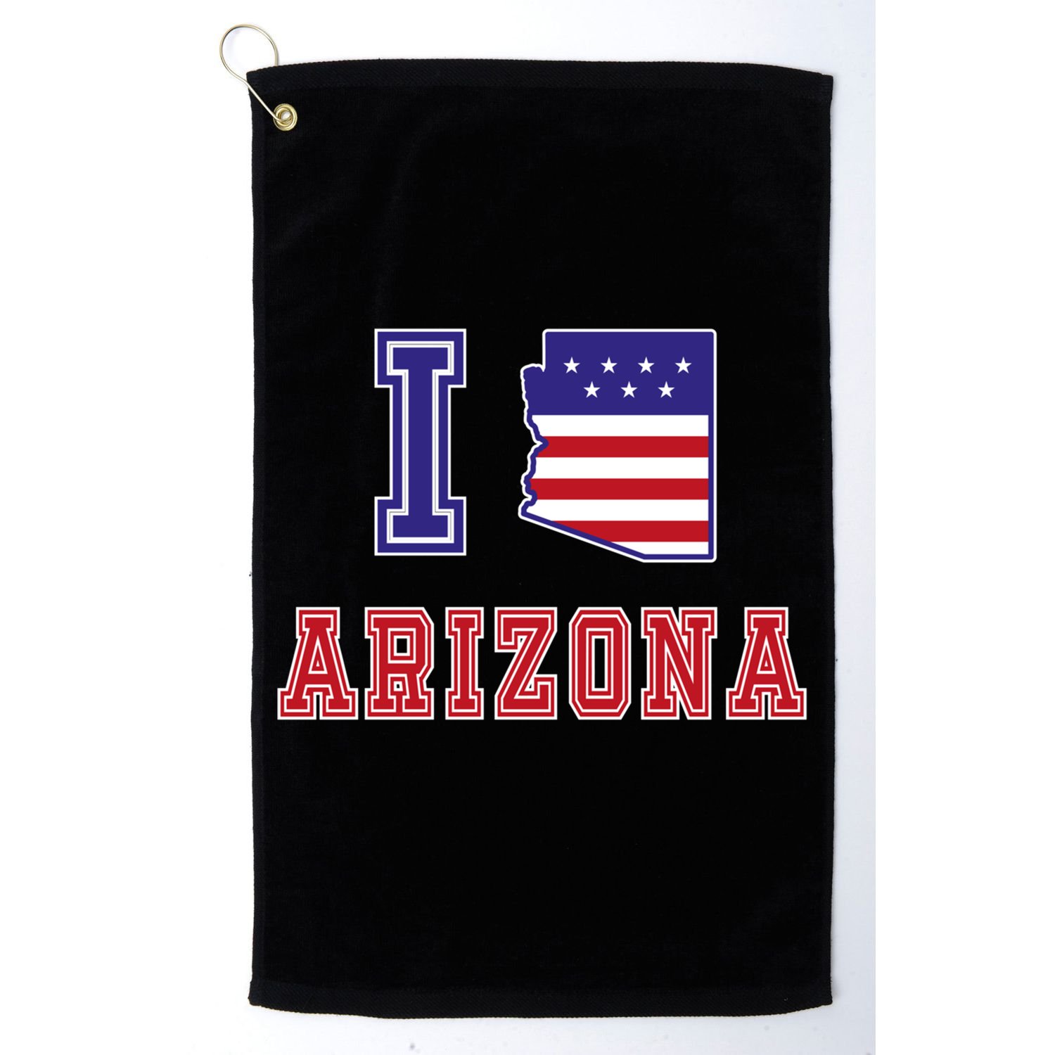 Arizona Usa Patriotic Usa Flag I Love Arizona Meaningful Gift Golf Towel