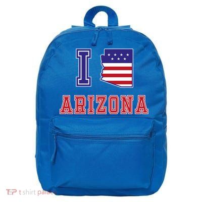 Arizona Usa Patriotic Usa Flag I Love Arizona Meaningful Gift 16 in Basic Backpack