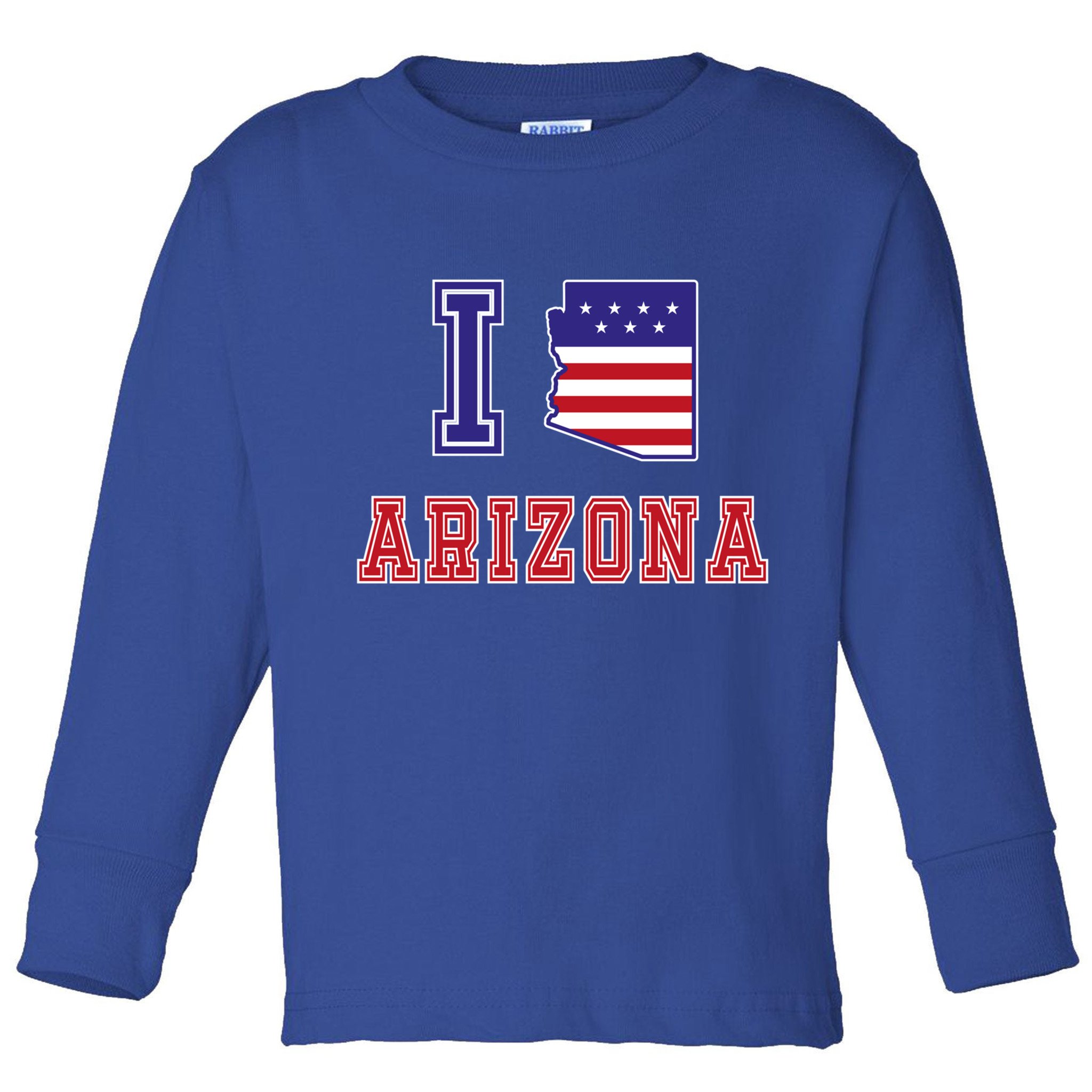 Arizona Usa Patriotic Usa Flag I Love Arizona Meaningful Gift Toddler Long Sleeve Shirt