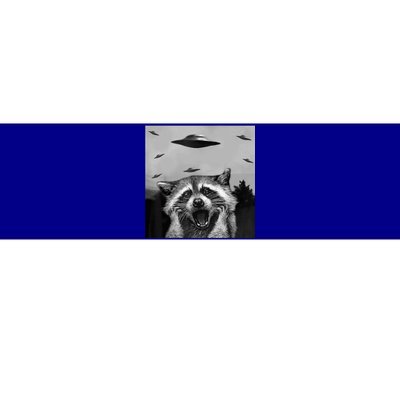 Alien Ufo Raccoon Bumper Sticker