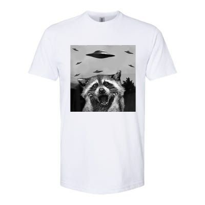 Alien Ufo Raccoon Softstyle® CVC T-Shirt