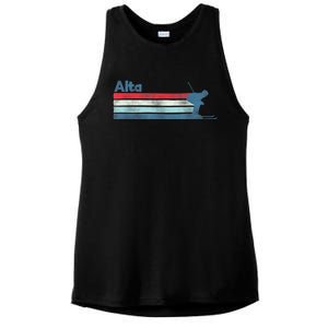 Alta Utah Retro Ski Ladies PosiCharge Tri-Blend Wicking Tank