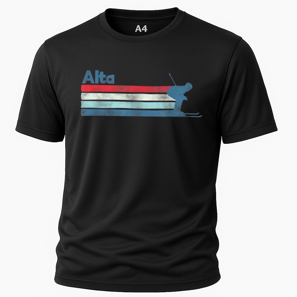 Alta Utah Retro Ski Cooling Performance Crew T-Shirt