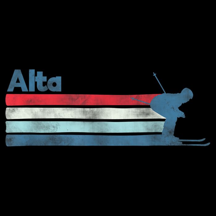 Alta Utah Retro Ski Cooling Performance Crew T-Shirt
