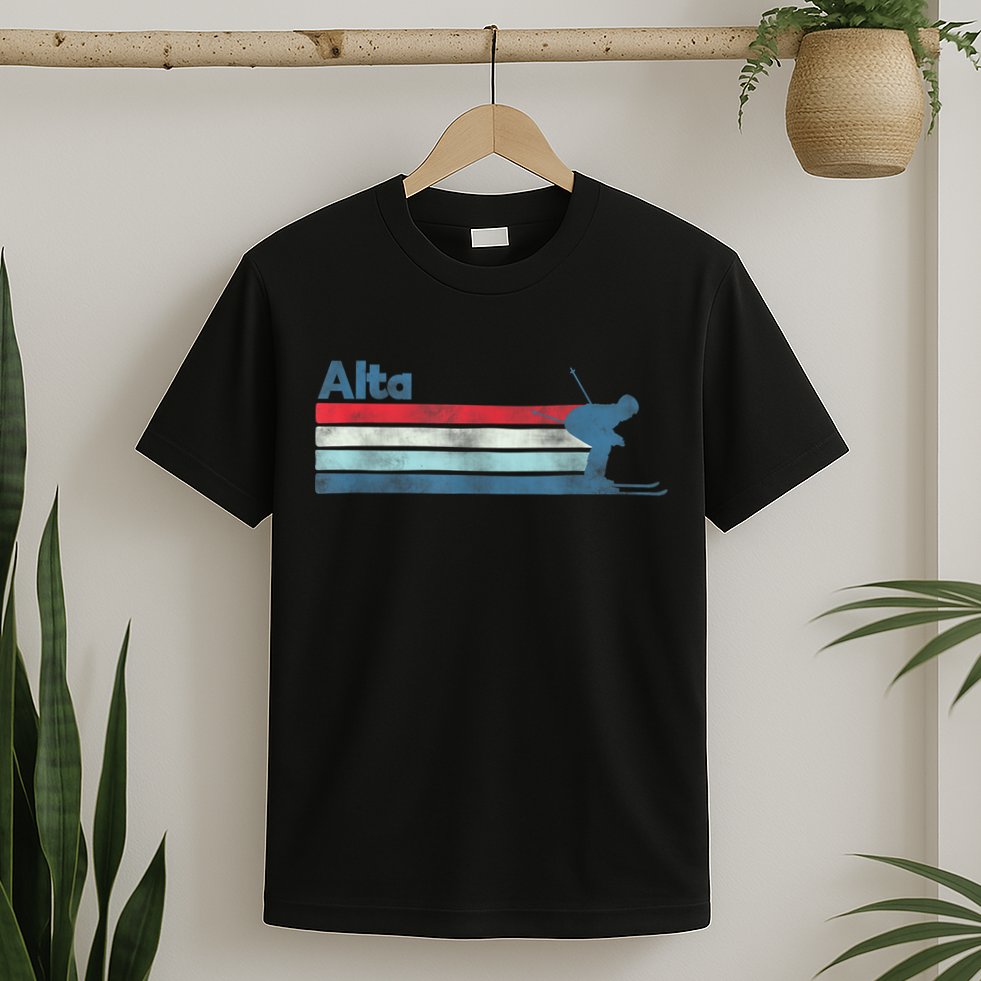 Alta Utah Retro Ski T-Shirt