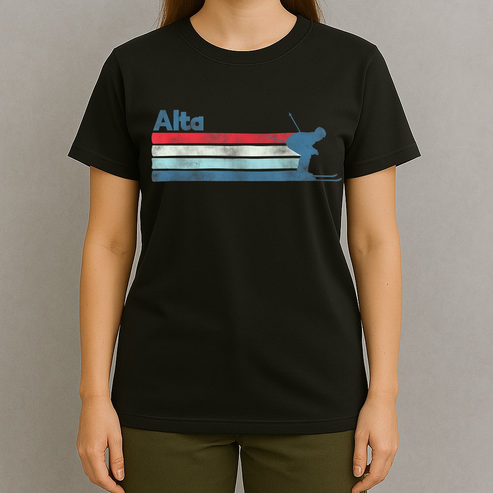 Alta Utah Retro Ski T-Shirt