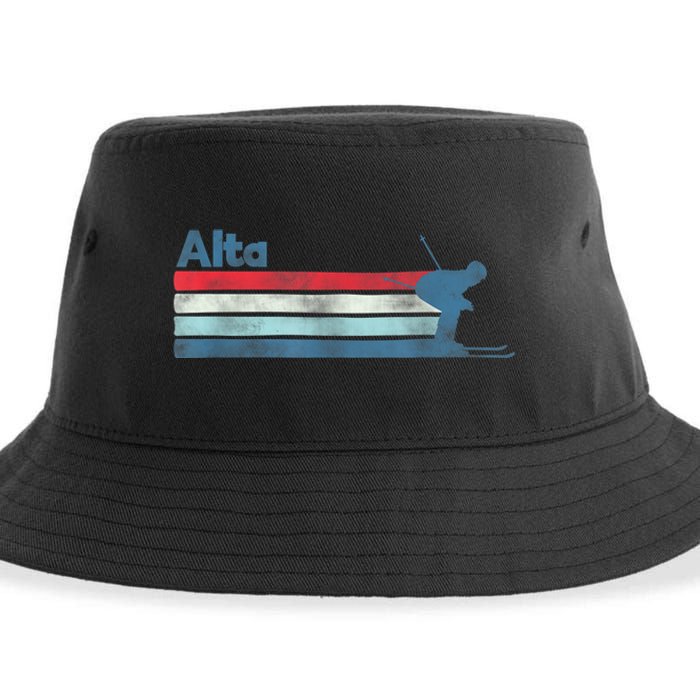 Alta Utah Retro Ski Sustainable Bucket Hat