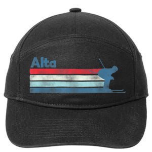 Alta Utah Retro Ski 7-Panel Snapback Hat