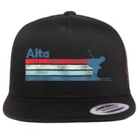 Alta Utah Retro Ski Flat Bill Trucker Hat