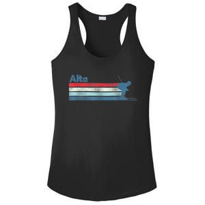 Alta Utah Retro Ski Ladies PosiCharge Competitor Racerback Tank