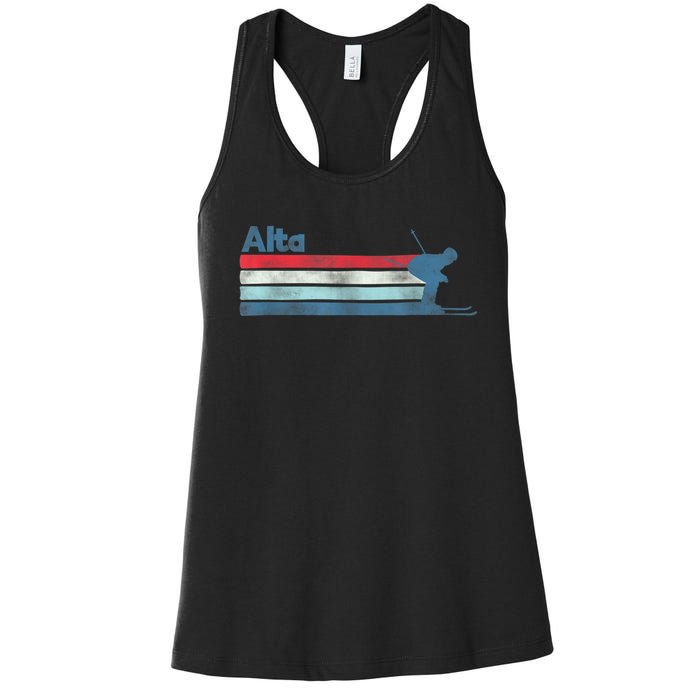 Alta Utah Retro Ski Women's Racerback Tank