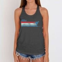 Alta Utah Retro Ski Women's Knotted Racerback Tank