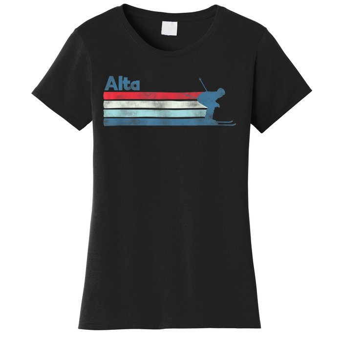 Alta Utah Retro Ski Women's T-Shirt