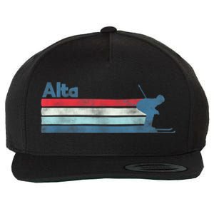 Alta Utah Retro Ski Wool Snapback Cap