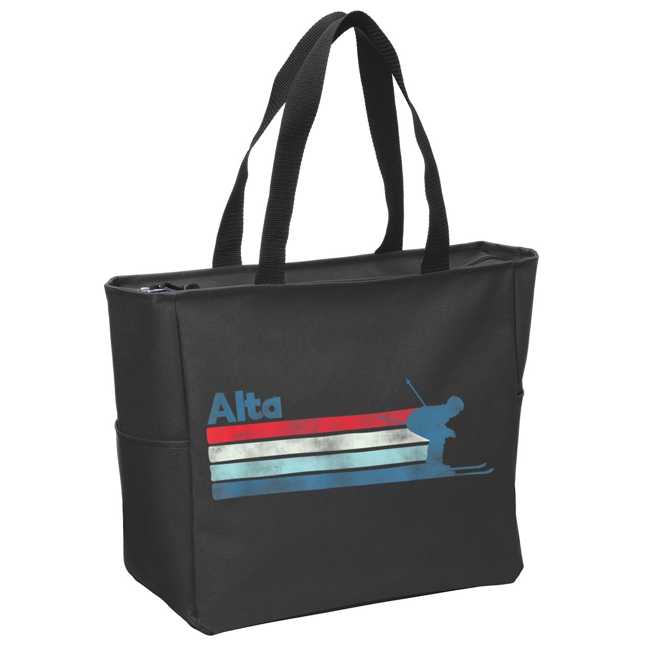 Alta Utah Retro Ski Zip Tote Bag