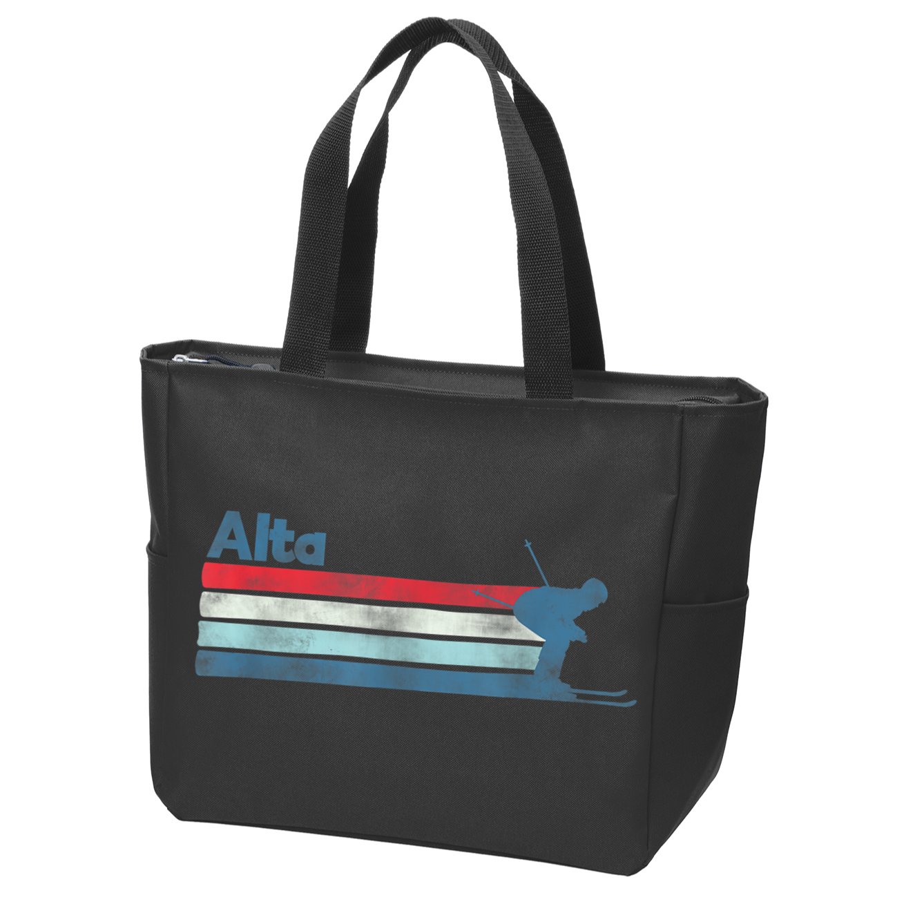 Alta Utah Retro Ski Zip Tote Bag