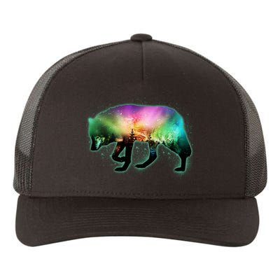 Aurora Borealis Wolf Wilderness Yupoong Adult 5-Panel Trucker Hat