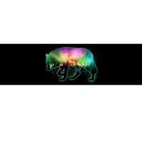 Aurora Borealis Wolf Wilderness Bumper Sticker