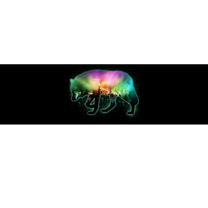 Aurora Borealis Wolf Wilderness Bumper Sticker