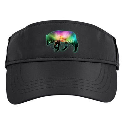 Aurora Borealis Wolf Wilderness Adult Drive Performance Visor