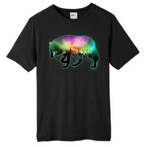 Aurora Borealis Wolf Wilderness Tall Fusion ChromaSoft Performance T-Shirt