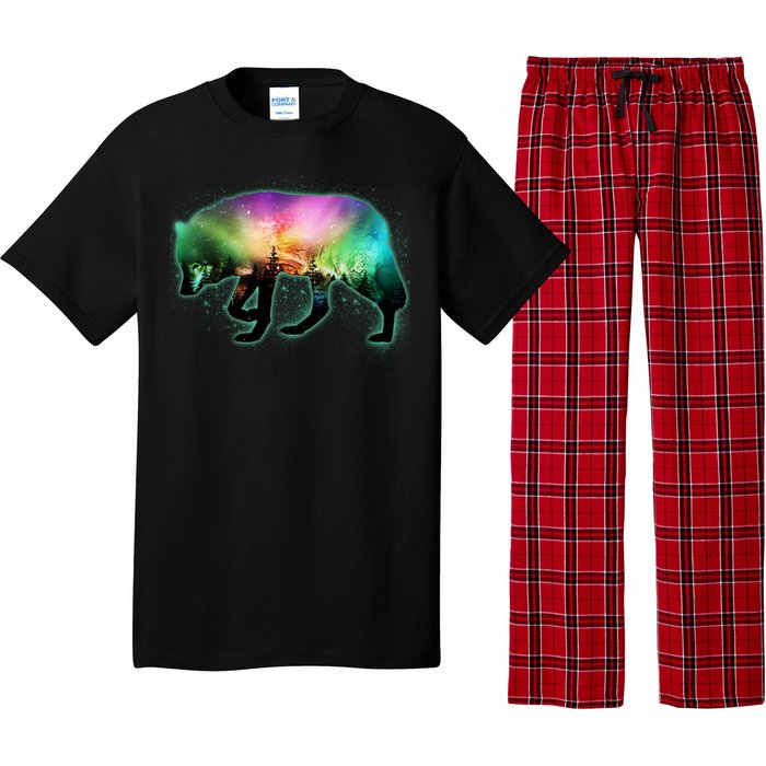 Aurora Borealis Wolf Wilderness Pajama Set