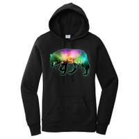 Aurora Borealis Wolf Wilderness Women's Pullover Hoodie