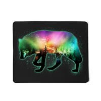 Aurora Borealis Wolf Wilderness Mousepad