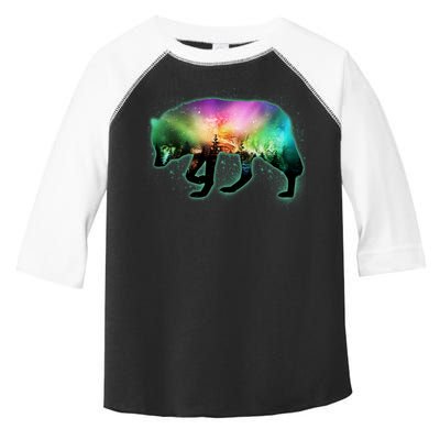 Aurora Borealis Wolf Wilderness Toddler Fine Jersey T-Shirt