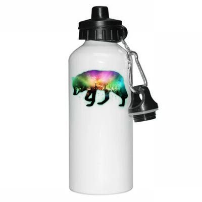 Aurora Borealis Wolf Wilderness Aluminum Water Bottle