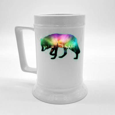 Aurora Borealis Wolf Wilderness Beer Stein