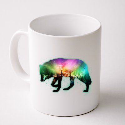 Aurora Borealis Wolf Wilderness Coffee Mug