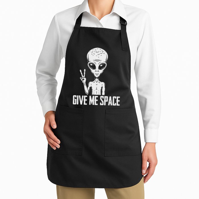 Alien Ufo Space Ship Extraterrestrial Give Me Space Apron