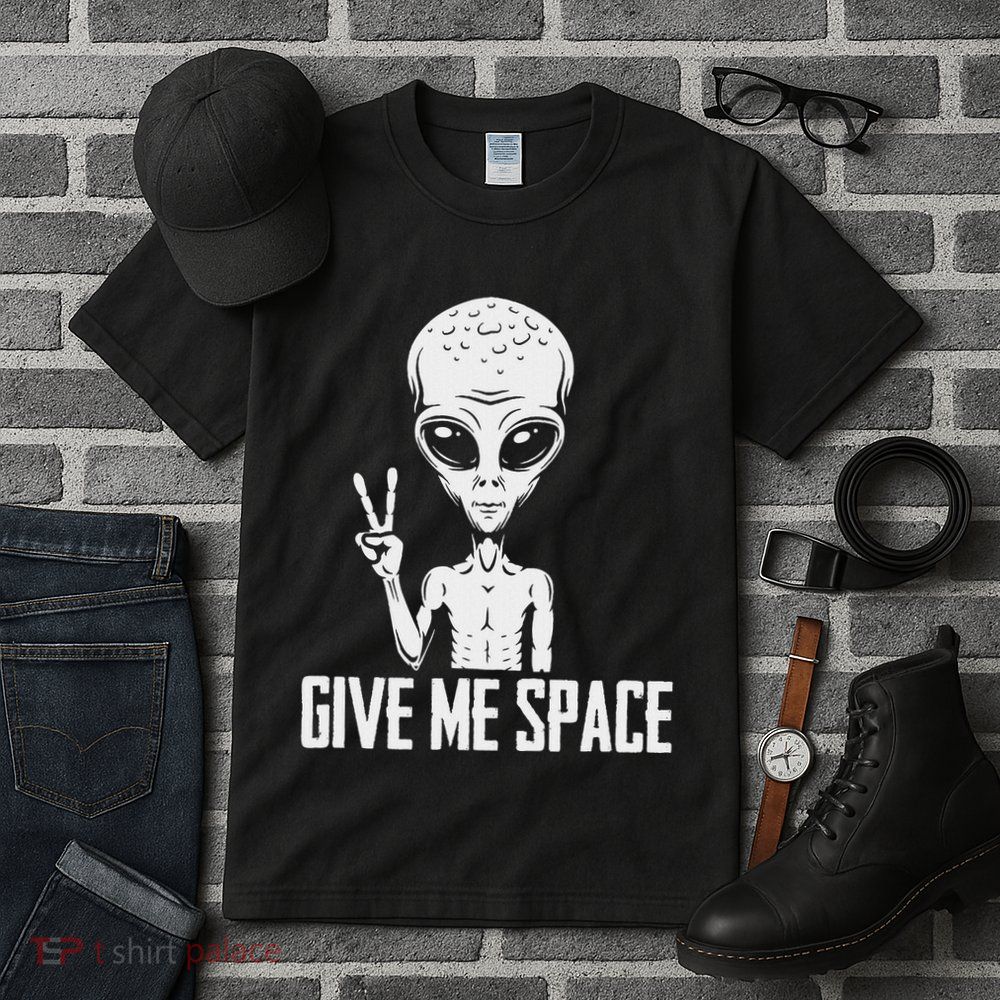 Alien Ufo Space Ship Extraterrestrial Give Me Space Tall T-Shirt