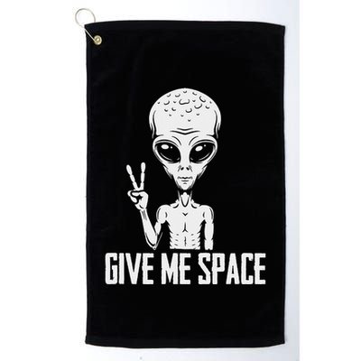 Alien Ufo Space Ship Extraterrestrial Give Me Space Golf Towel